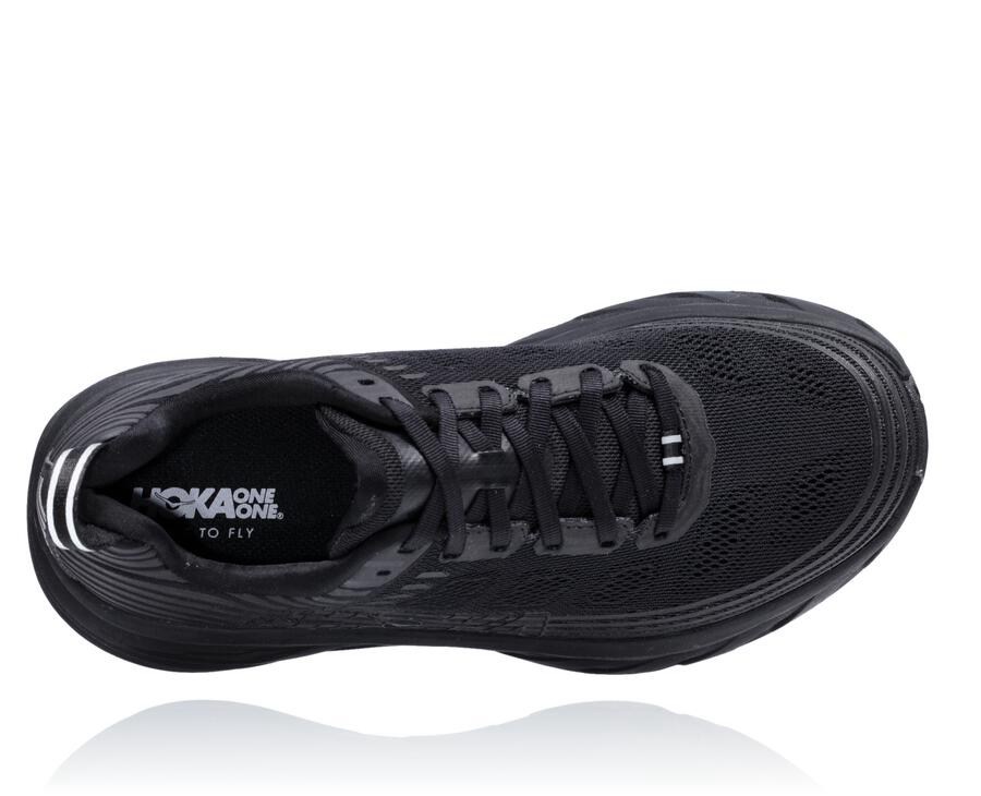 Hoka One One Tenisky Panske Čierne - Bondi 6 - 71604-XEZV